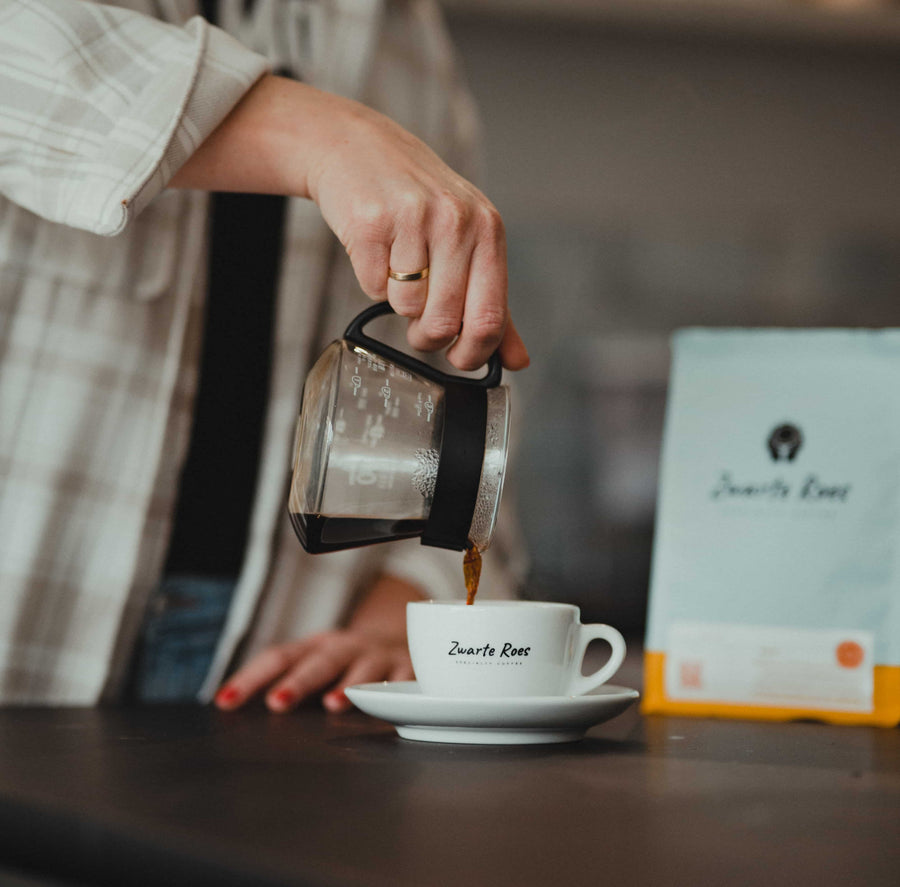 Koffie inschenken