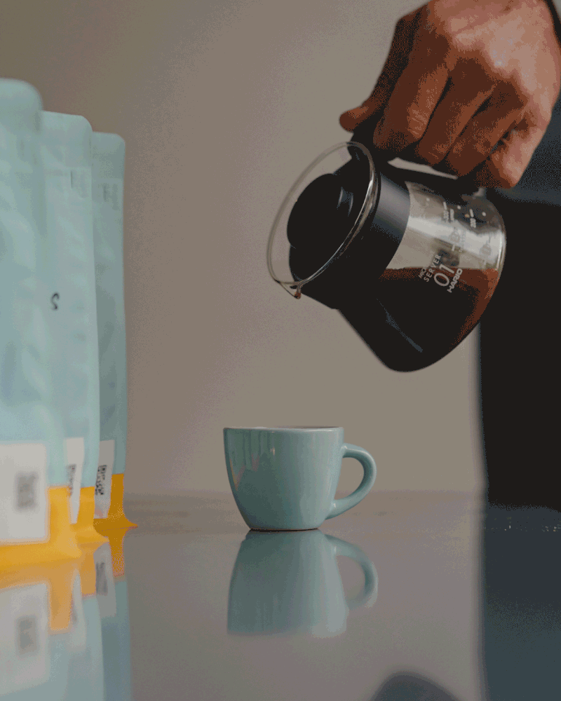 Koffie inschenken