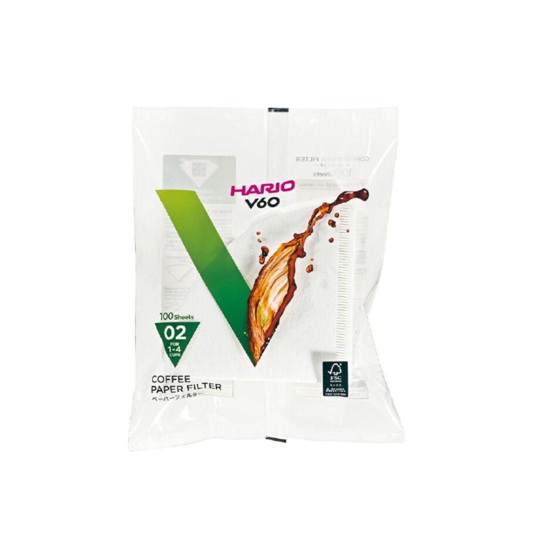 Hario V60 filter paper maat 02 (100 stuks)- VCF-02-100W