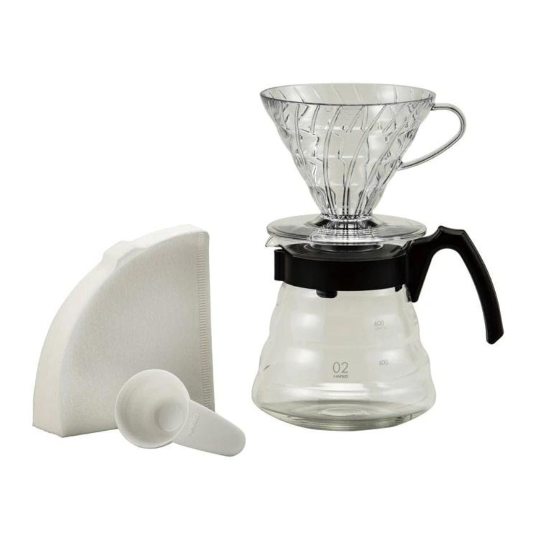 Hario® V60 Craft Coffee Maker Kit - Complete set - Zwarte Roes