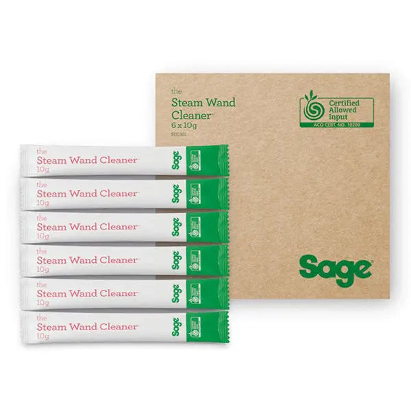 Sage The Steam Wand Cleaner met 6 sachets van 10 gram voor het reinigen van de stoompijp