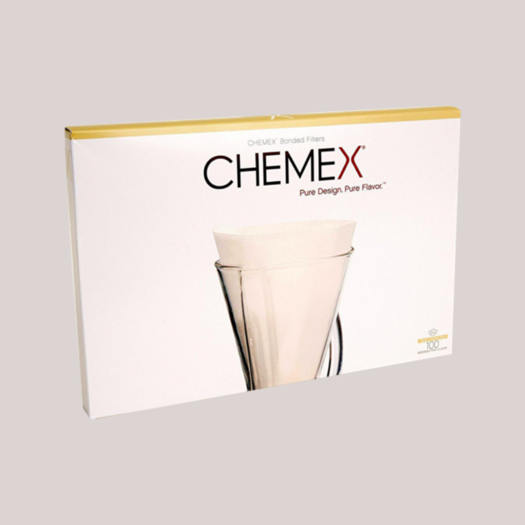 Chemex Filterpaper Half Moon 1-3 cup (100 stuks) - Zwarte Roes