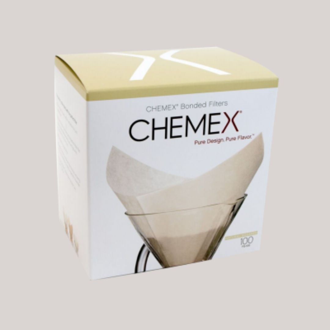 Chemex Filterpaper Square 6-8 cup (100 stuks) - Zwarte Roes