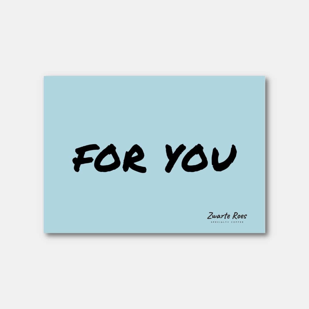 Giftcard zwarte roes